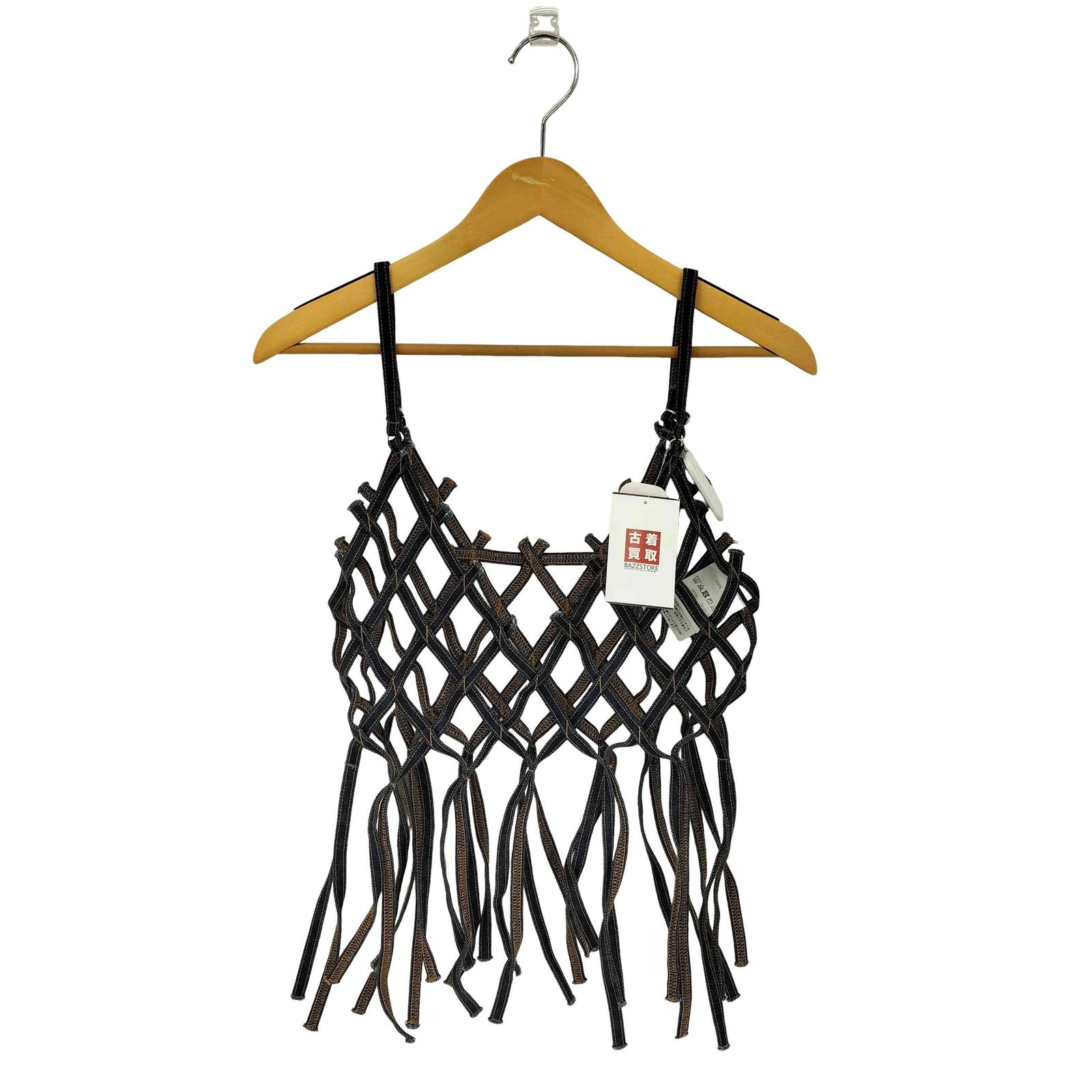 チカキサダ Chika Kisada DENIM MACRAME TOP キャソール レディース