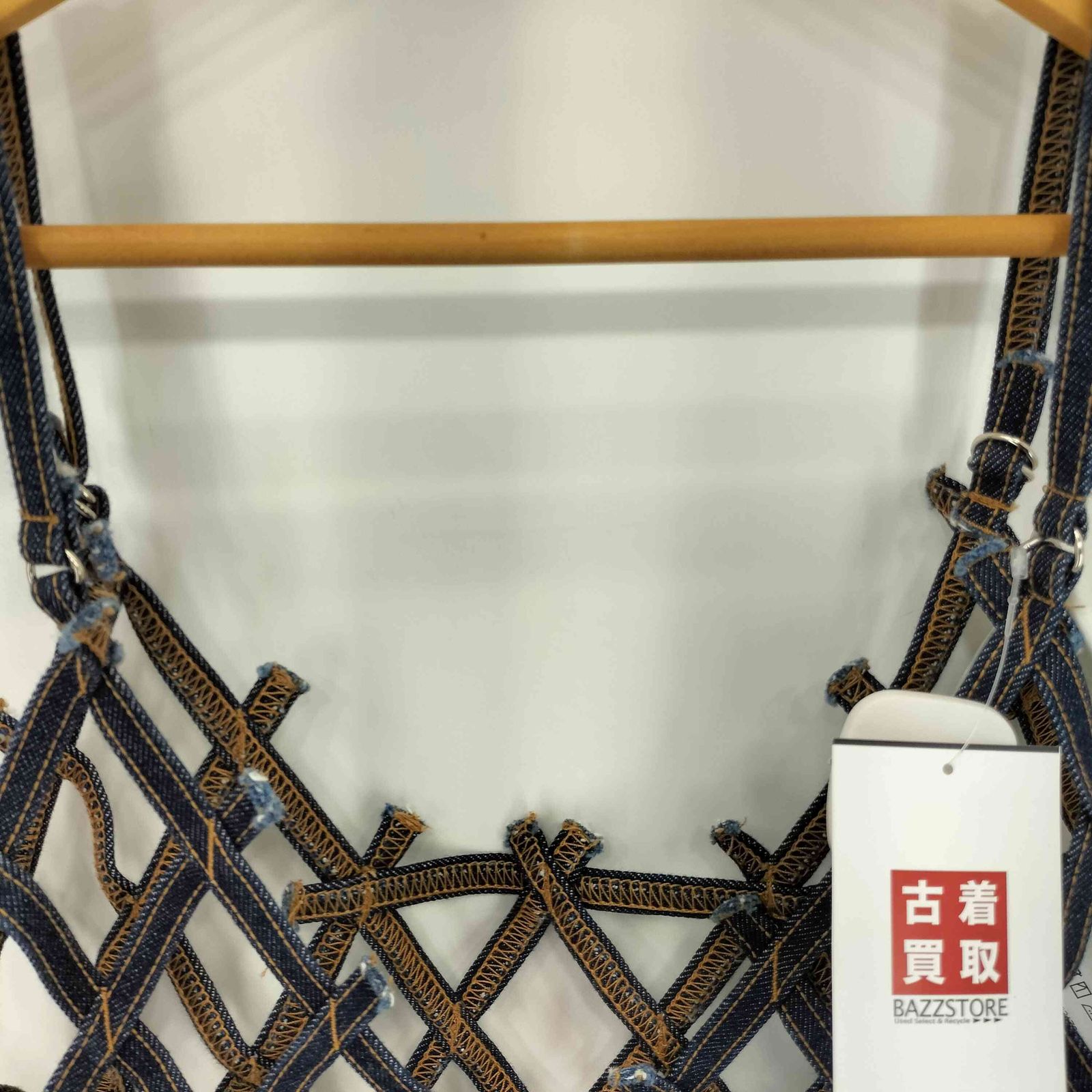 レディース チカキサダ Chika Kisada DENIM MACRAME TOP キャソール 
