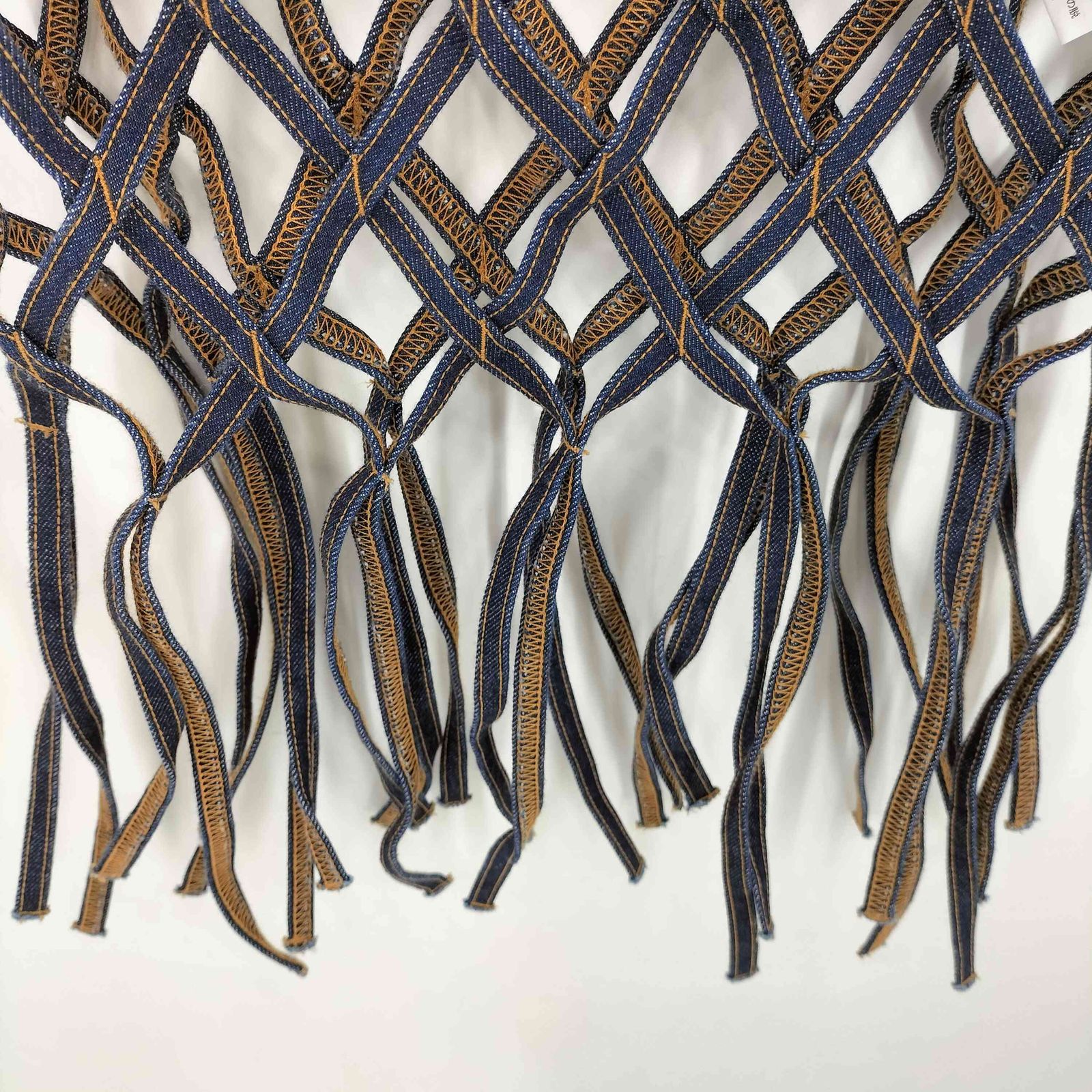 レディース チカキサダ Chika Kisada DENIM MACRAME TOP キャソール 