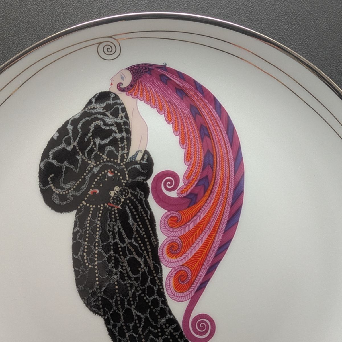 Erté エルテ 美女と野獣 プレート フランクリンミント 限定品