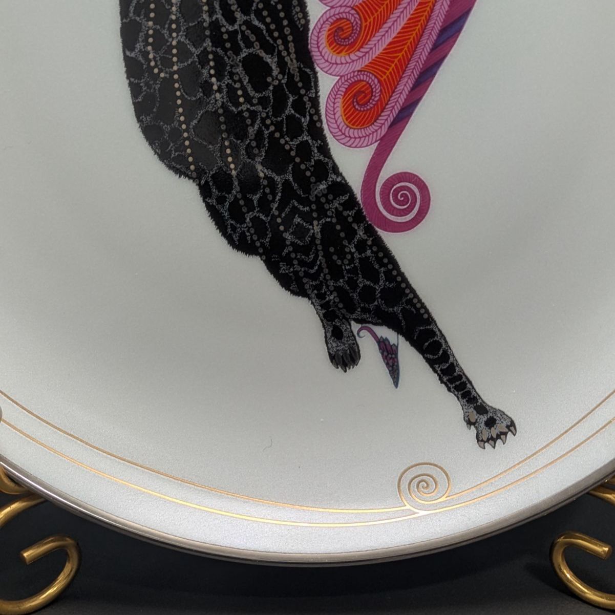 Erté エルテ 美女と野獣 プレート フランクリンミント 限定品 アールデコ Erté エルテ 美女と野獣 プレート フランクリンミント 限定品
