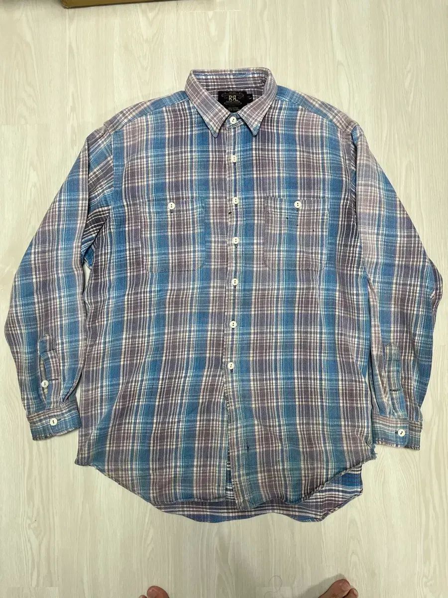 RRL ダブルアールエル BIG フランネルシャツ CHECK L