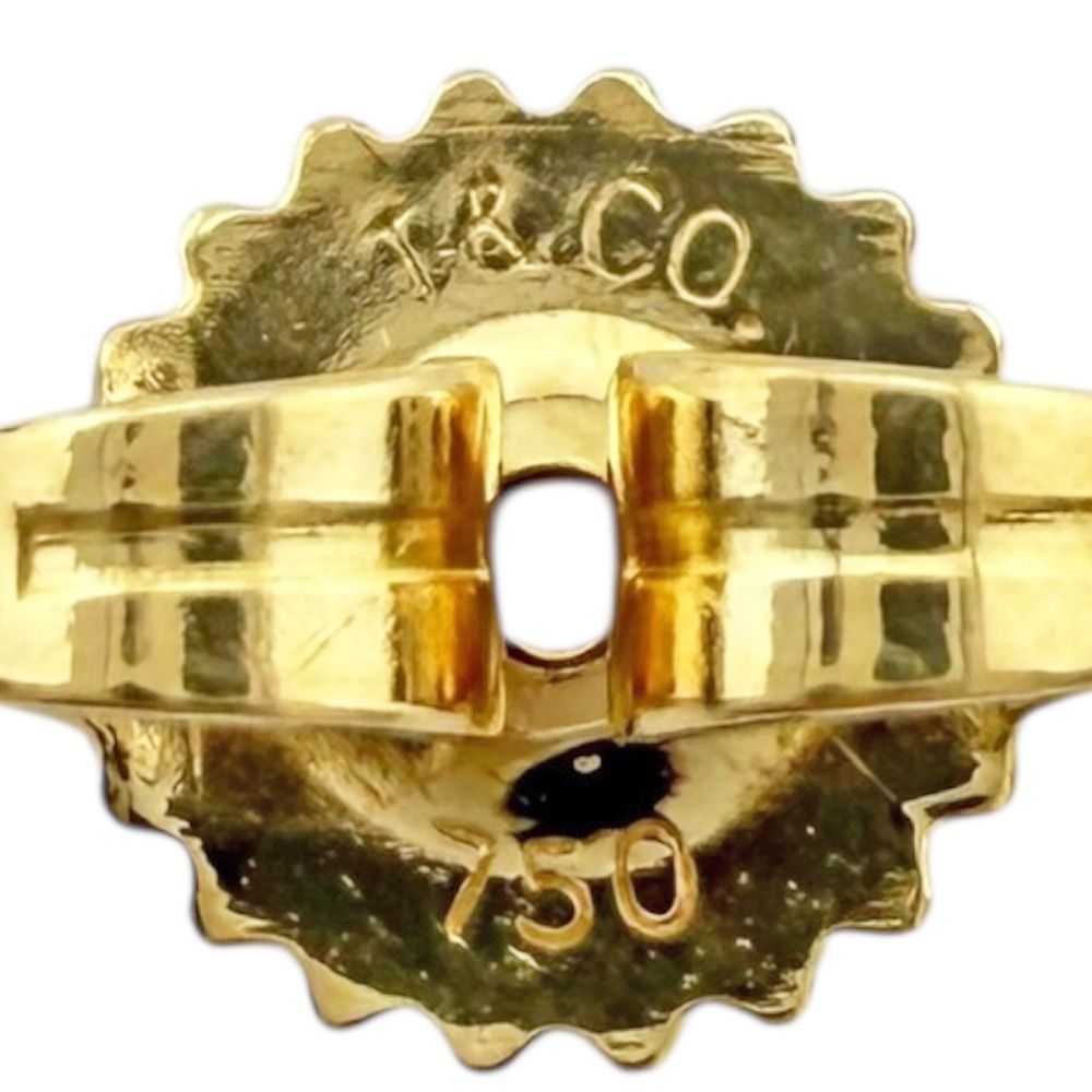 ティファニー ビーン ピアス 18金 K18イエローゴールド レディース