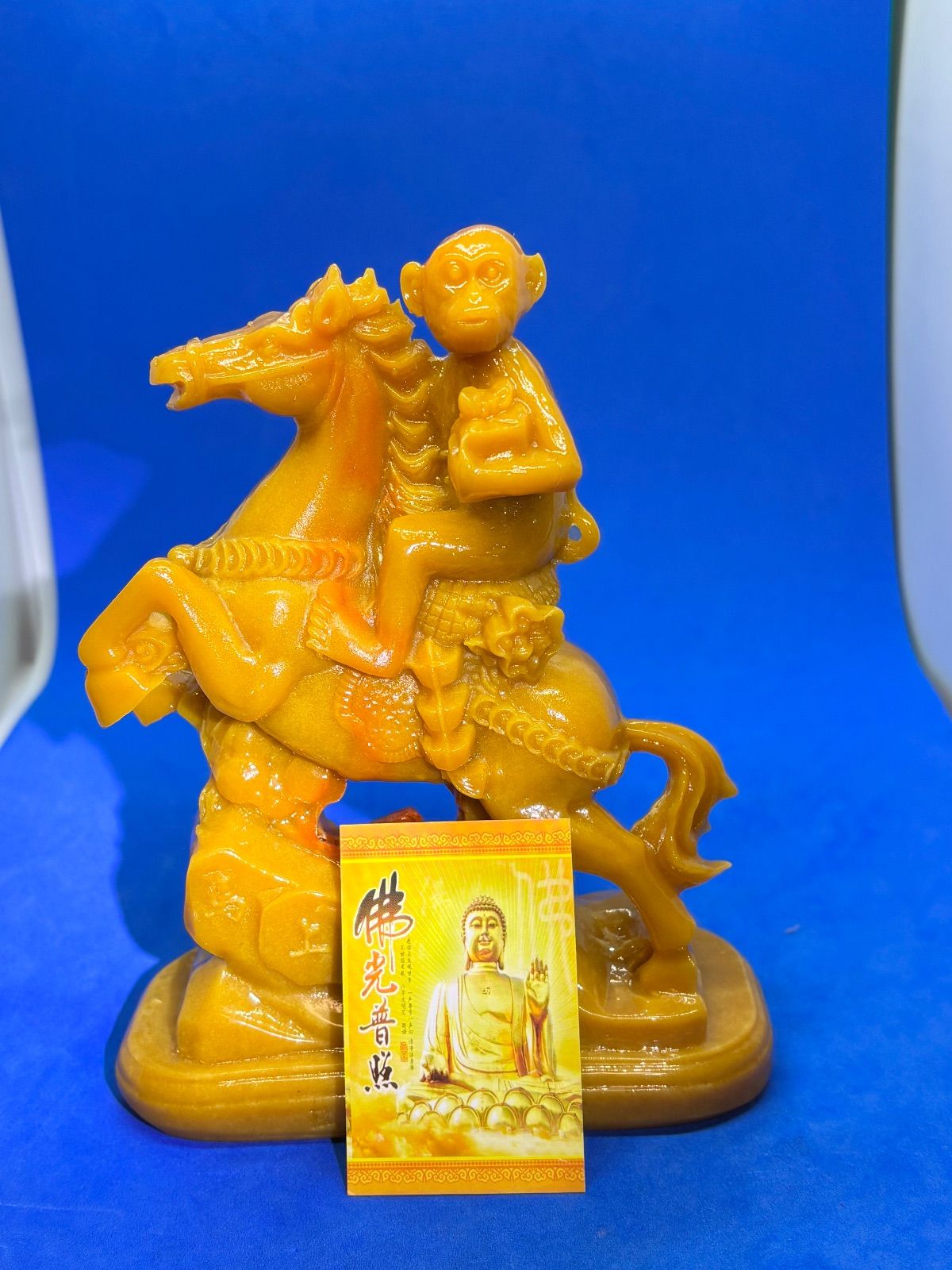 極美品 寿山石「馬上封侯」精雕置物 約14×10×5cm 350g 5899 - メルカリ