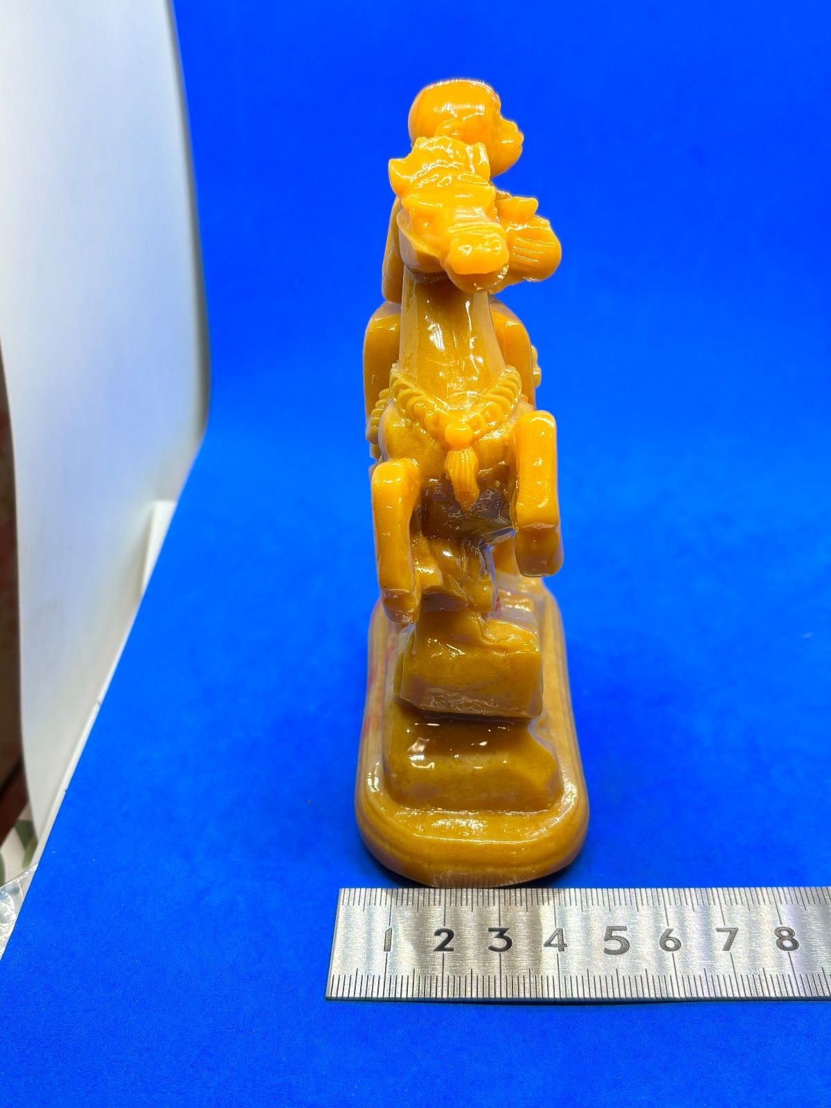 極美品 寿山石「馬上封侯」精雕置物 約14×10×5cm 350g 5899 - メルカリ