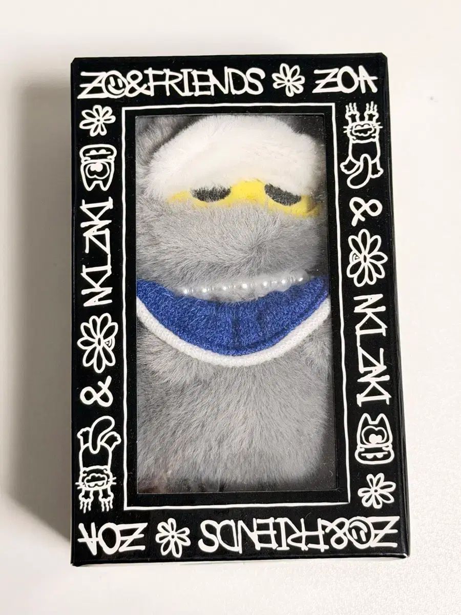 ジョーアンドフレンズ ジョア フラシ キーホルダー グレー