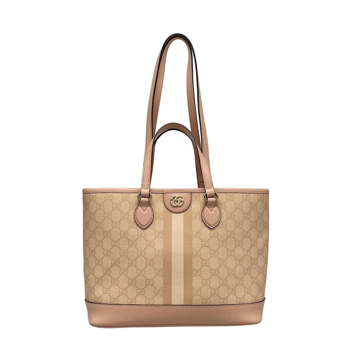 GUCCI グッチ トートバッグ ダブルG ミディアム 765043 ライトピンク レザー