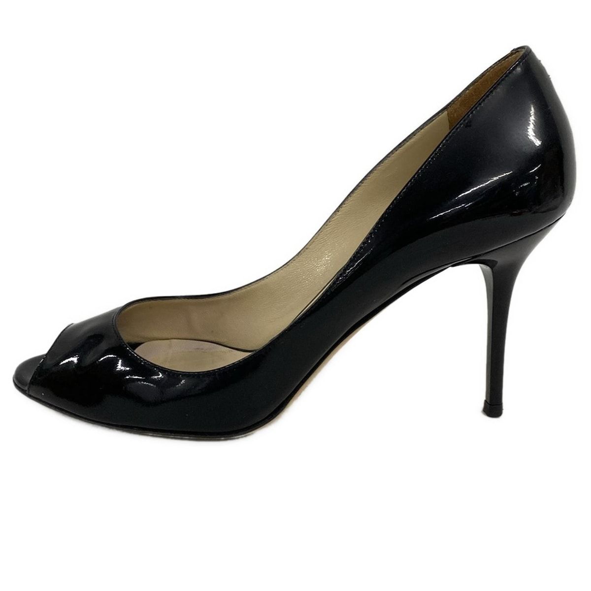 JIMMY CHOO(ジミーチュウ) パンプス 37 1/2 レディース - 黒 オープン