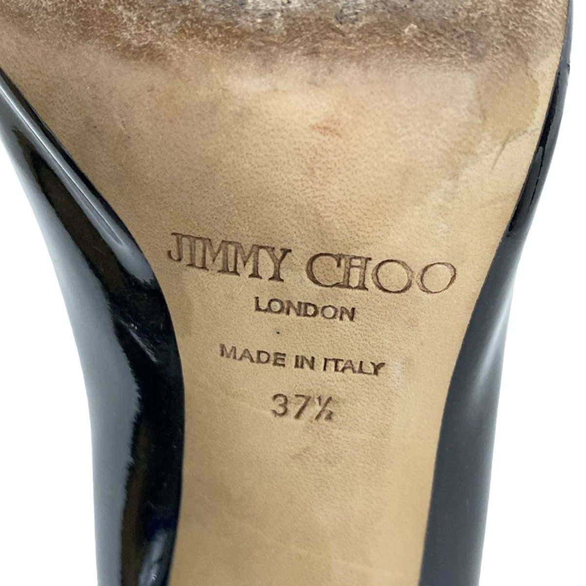JIMMY CHOO(ジミーチュウ) パンプス 37 1/2 レディース - 黒 オープン