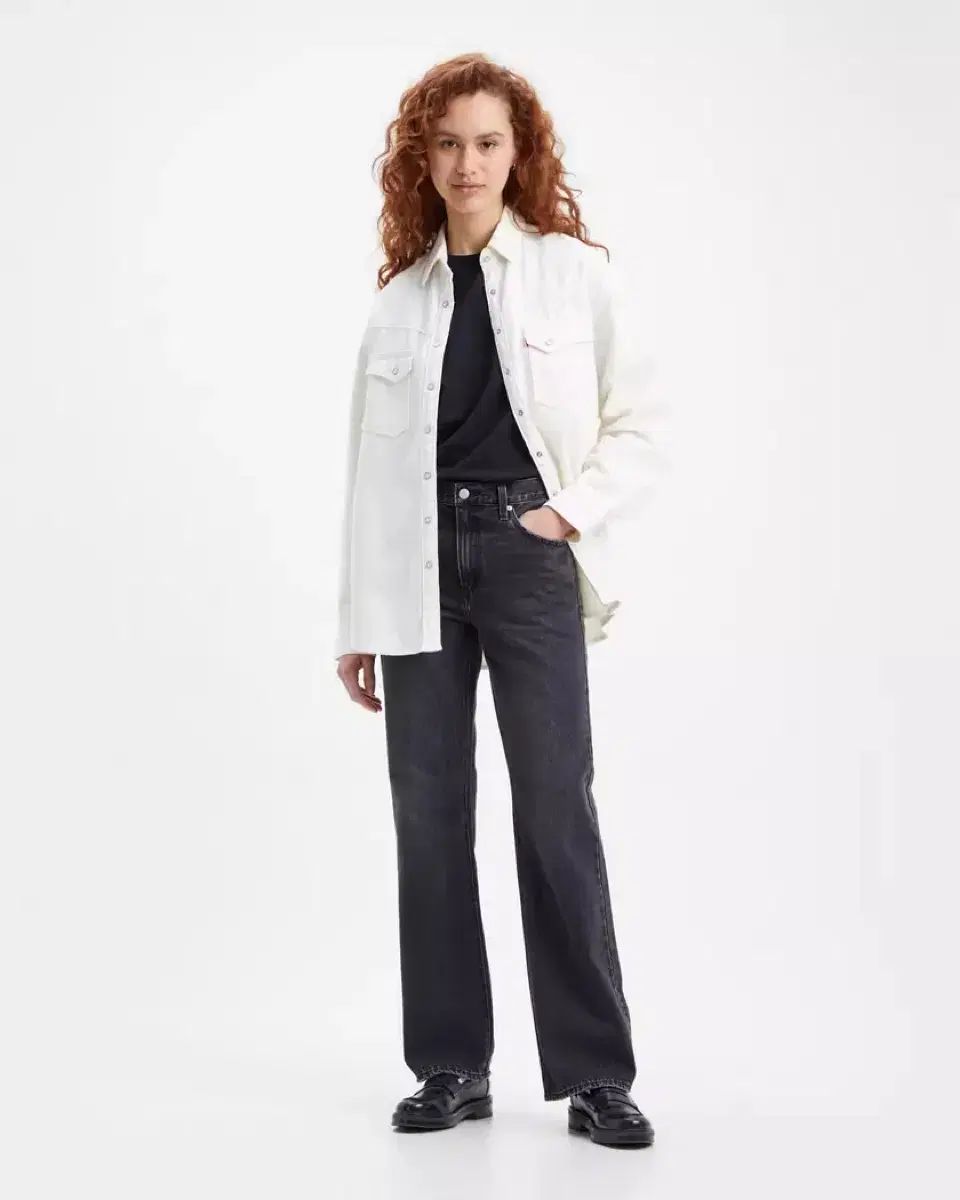 リーバイス バギー ブーツカット デニム ブラック ウォッシュ _レディース 26 メンズ 29 定 韓国風 その他 