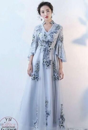 ♥ 発表会 結婚式 エレガント パーティー ドレス 11号 L OPN 1003