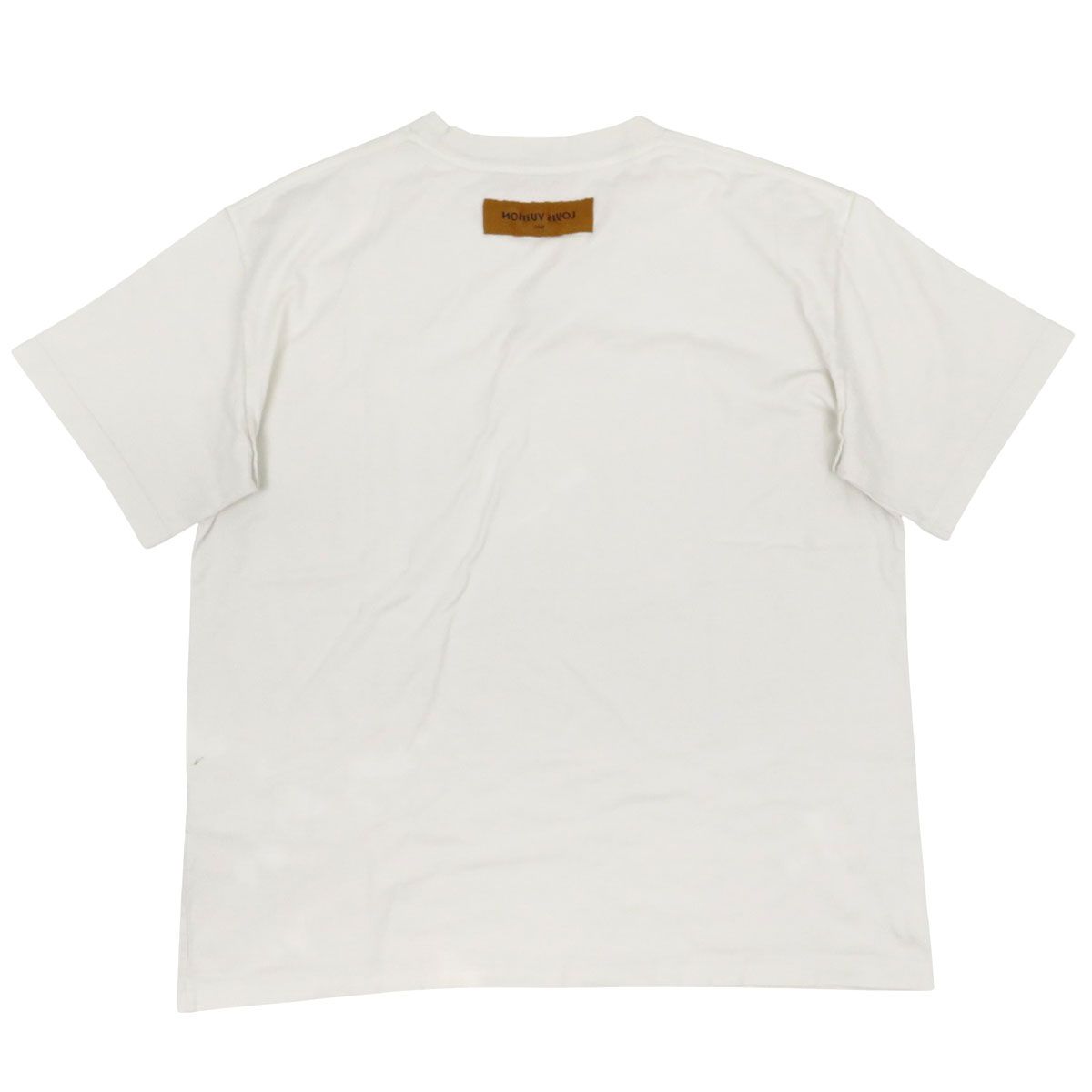 ルイヴィトン ロゴ エンボス Tシャツ メンズ ホワイト LOUIS VUITTON