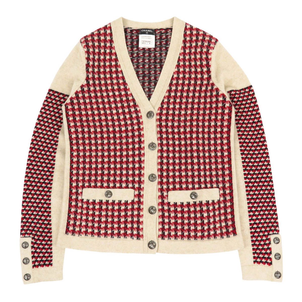 I*様 CHANEL (シャネル) ココマーク ニットカーディガン シャネル ココマーク カシミヤ ニット カーディガン P46781K05898