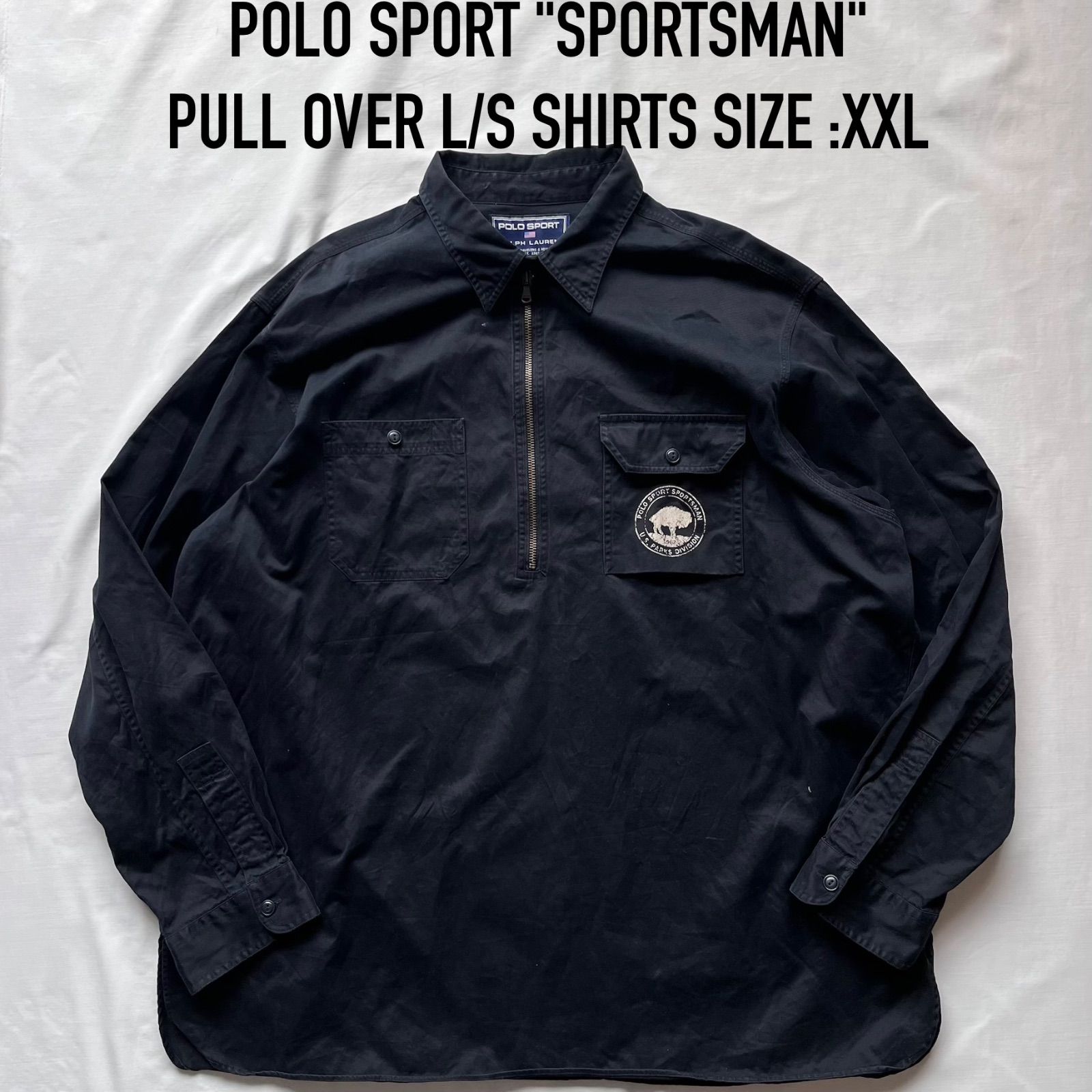 polo sport ポロスポーツ SPORTSMAN スポーツマン プルオーバーシャツ ガチャポケ マチ付き XXL