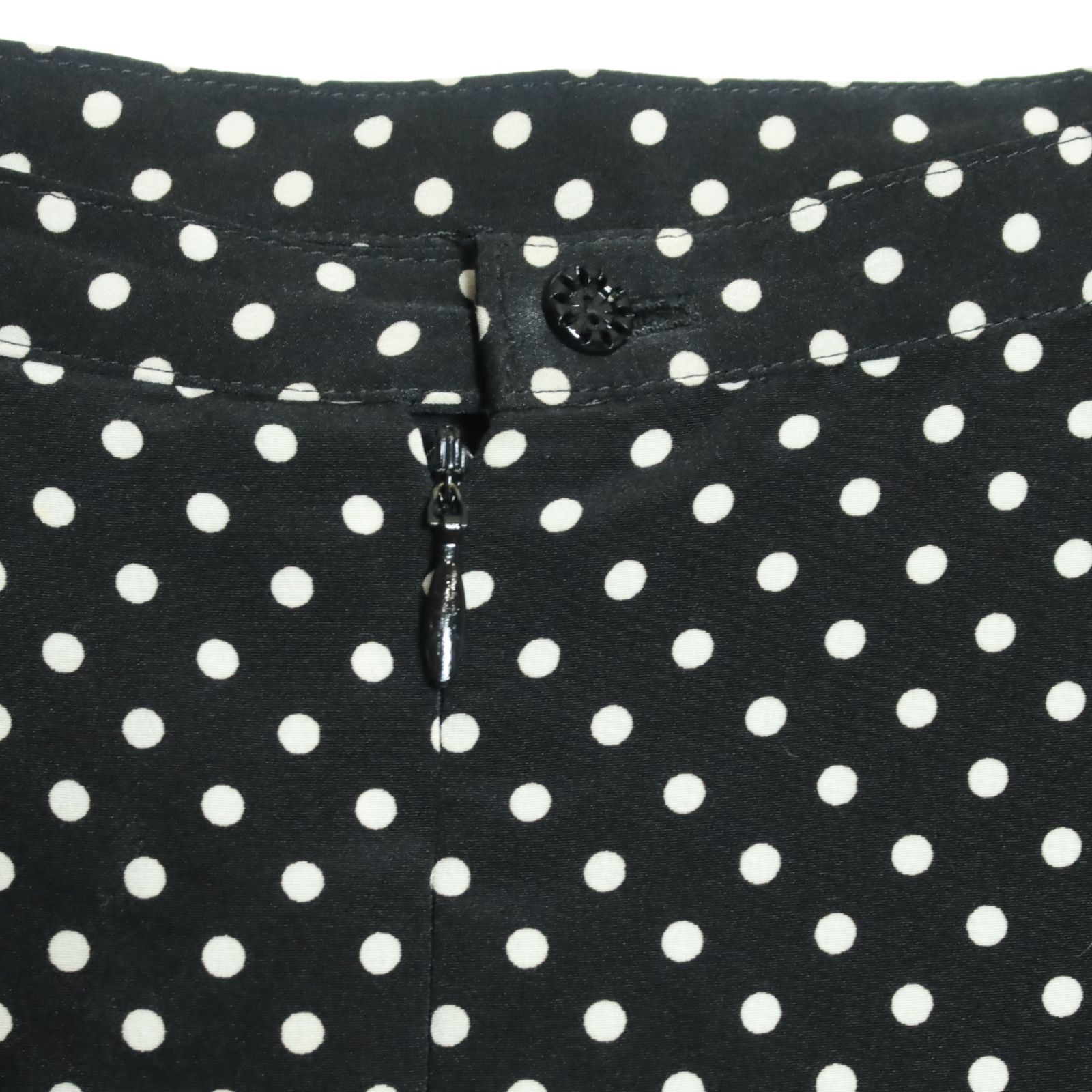 ピンクハウス☆ドットpt♪ティアードスカート 黒系 マーメイド風  