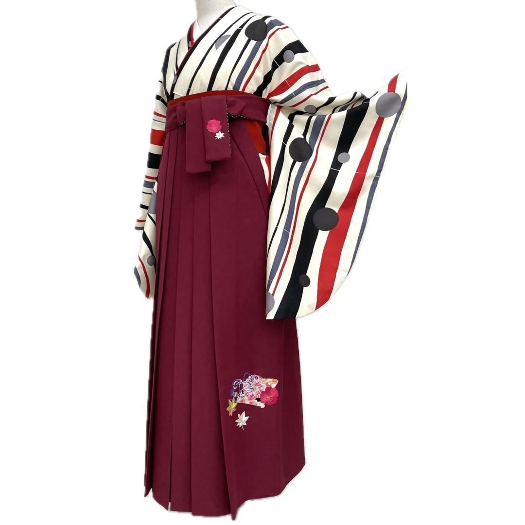 着物と帯 時流 L 25196◆ 卒業式袴 4点◆ セット 丸紅 LL