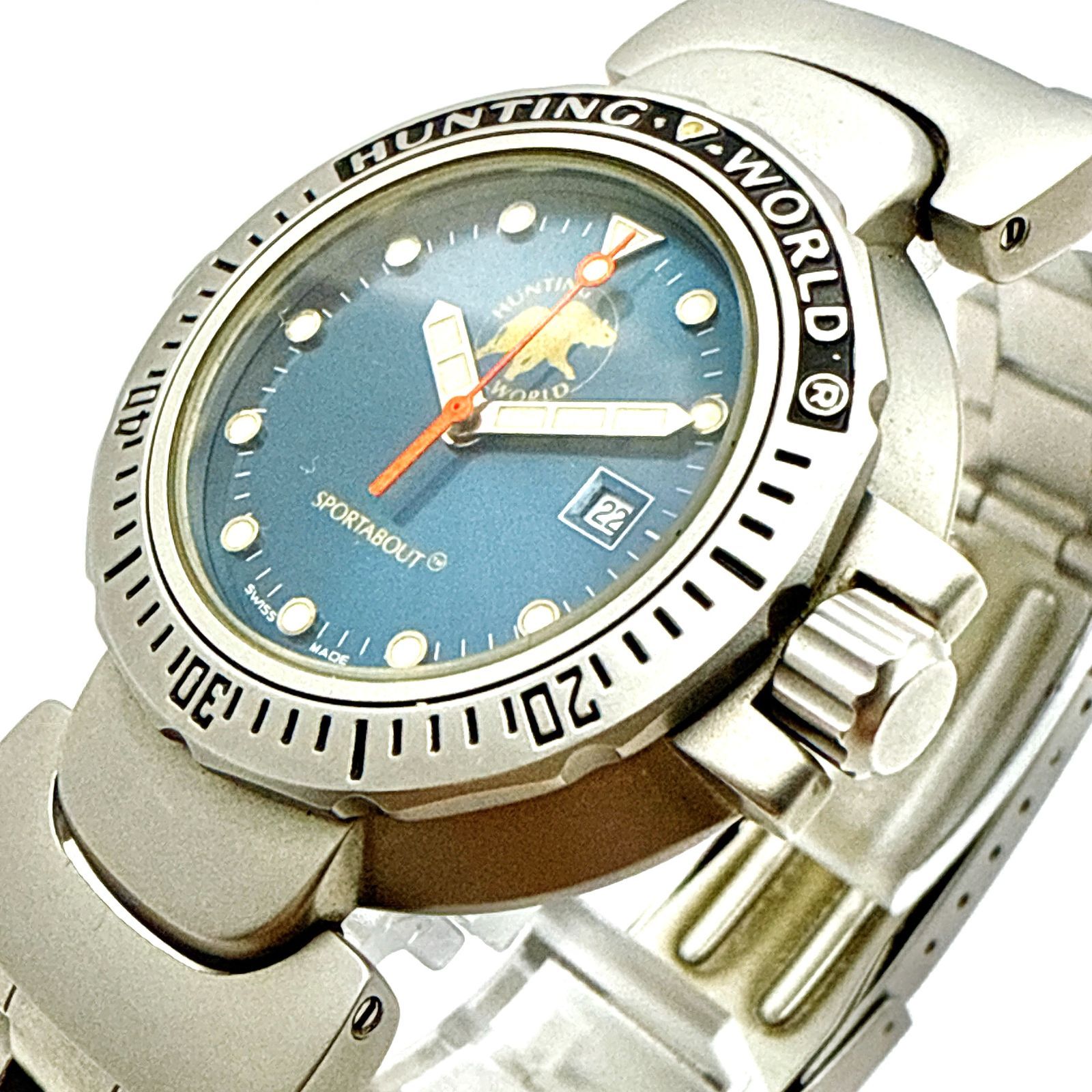 C127【美品・電池交換済】 HUNTING WORLD SPORTABOUT ハンティング