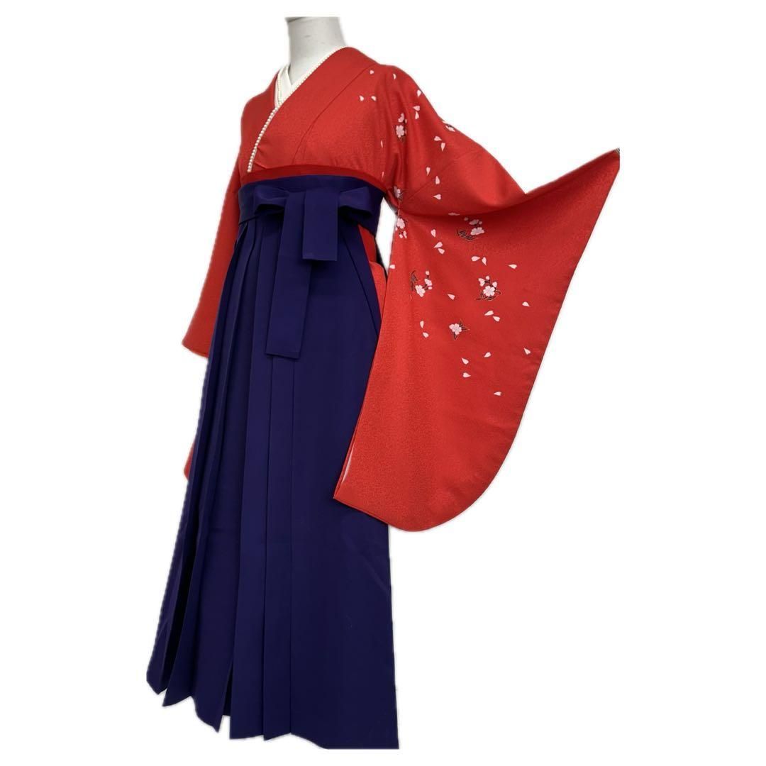 着物と帯 時流 L 25918◆サイズが選べる 卒業式袴 5点◆ セット