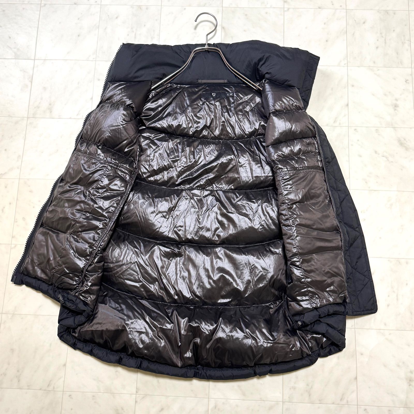 ユニクロ +J ダウンボリュームベスト ブラック S ジルサンダー - メルカリ