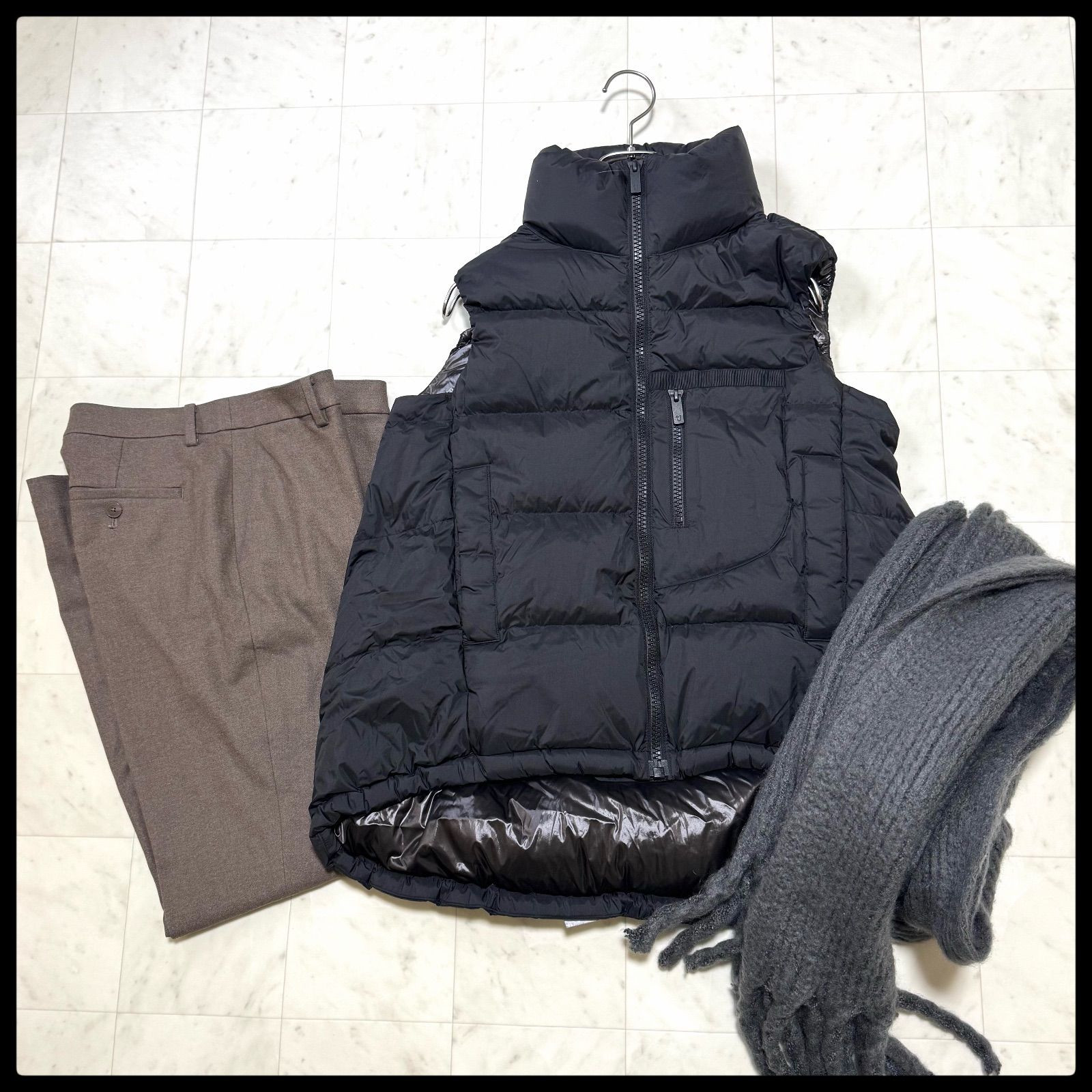 【タグ付】ユニクロ ジルサンダー +J ボリューム ダウンベスト ブラック L ユニクロ +J ダウンボリュームベスト ブラック S ジルサンダー - メルカリ