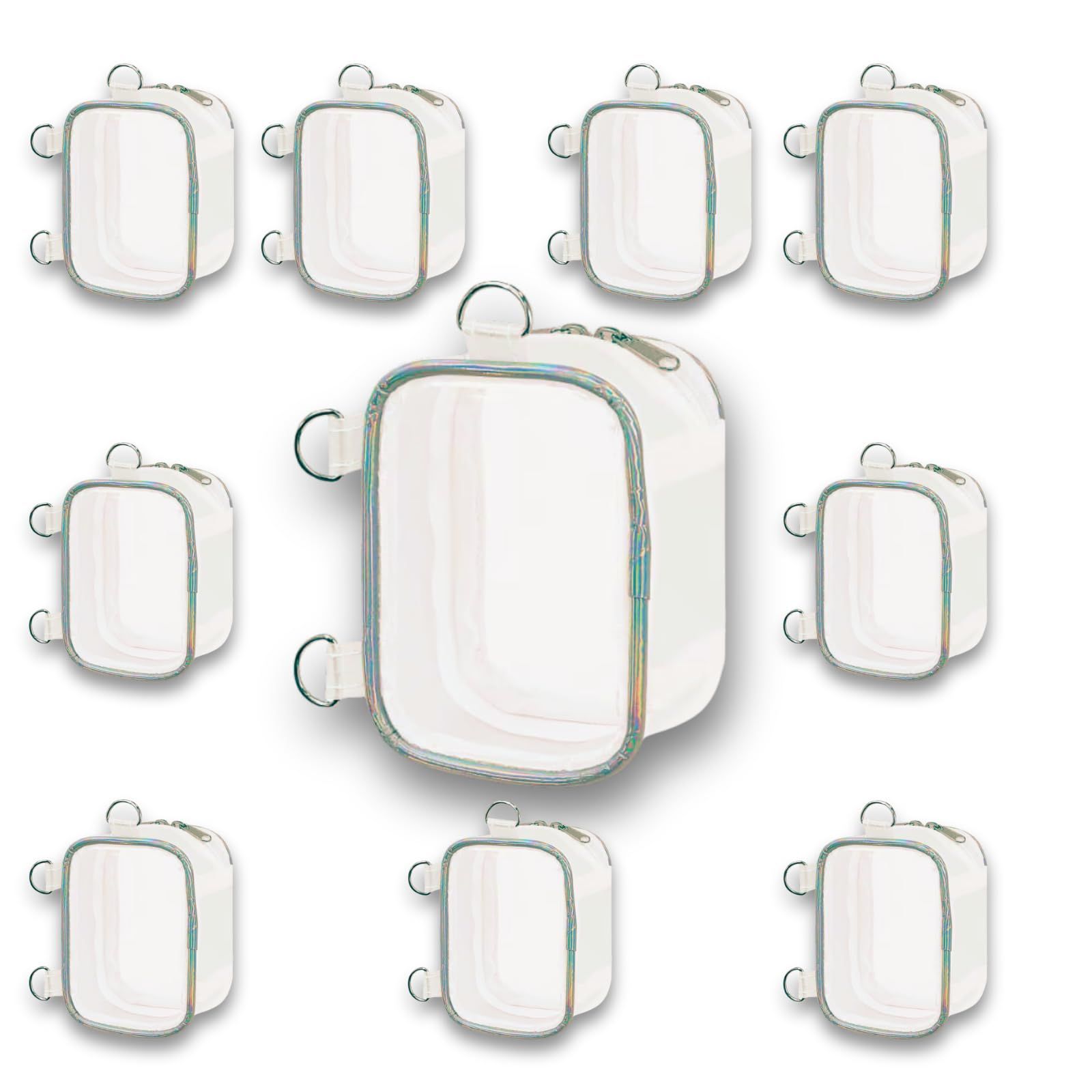 推しぬい ポーチ 小サイズ セット | 透明 PVC ぬいぐるみ用ポーチ 推し活 10 cm ぬい対応 小物収納 ギフトラッピング ハンドメイド 販売用 カミオジャパン製 小