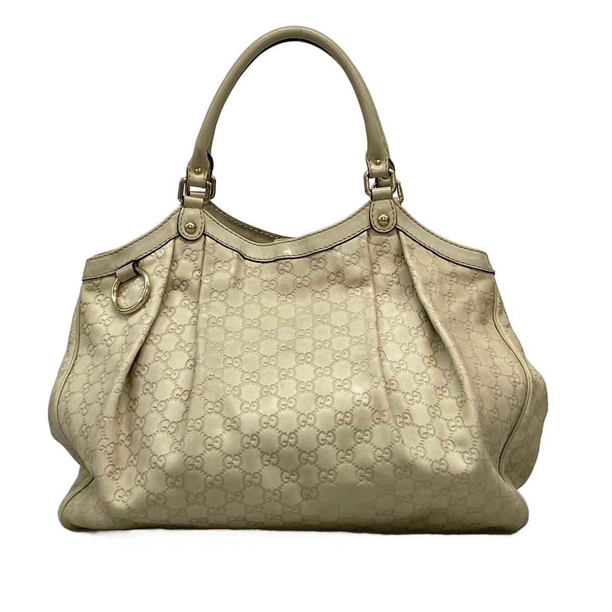 GUCCI グッチ トートバッグ スーキー|シマライン 211943 ライトベージュ チャームの付属なし レザー