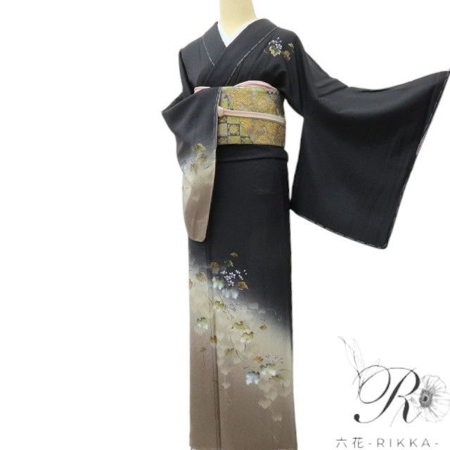 六花-RIKKA- 新品 正絹 やまと誂製 彩落款 仕付け糸付❀影も色も花も