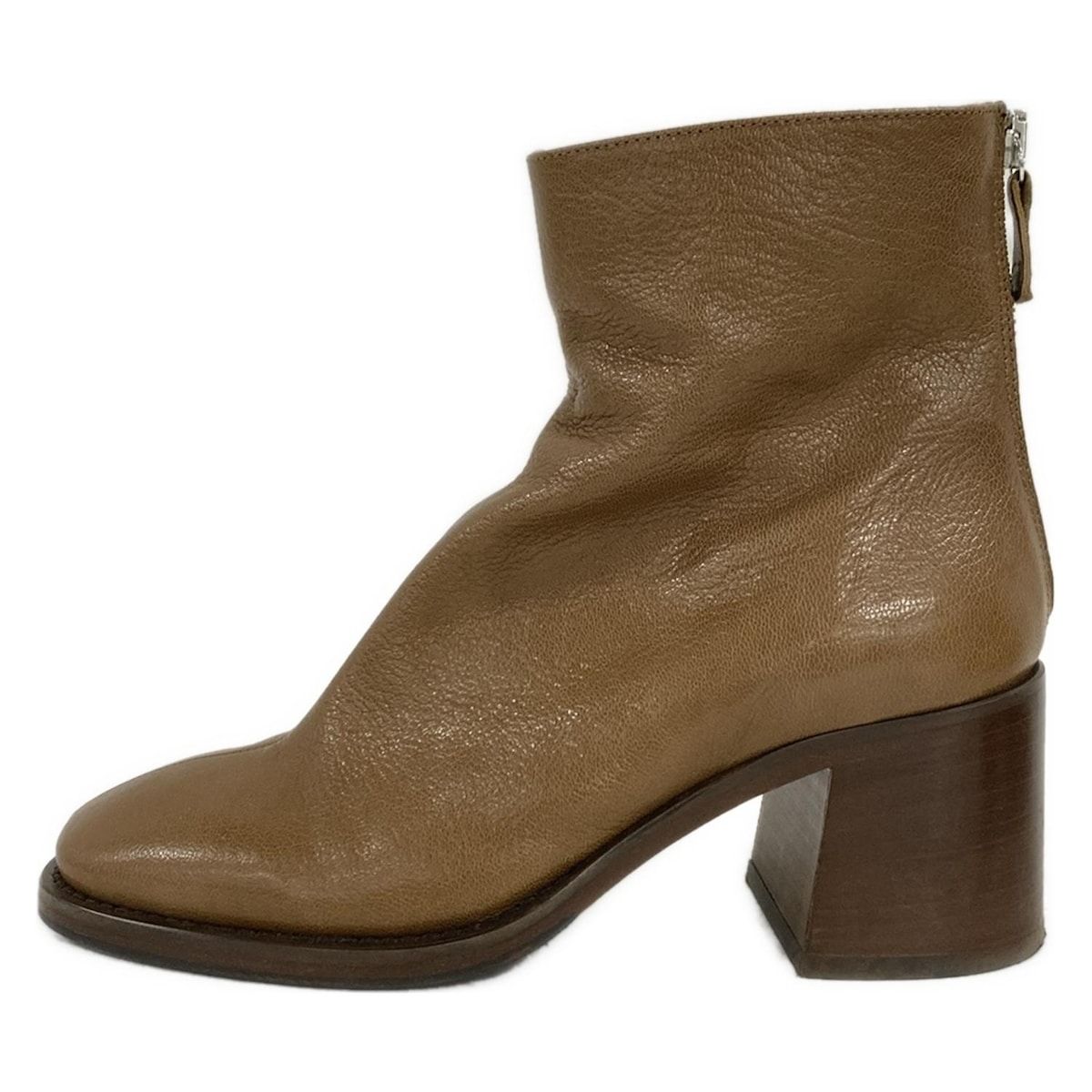 FABIO RUSCONI ファビオルスコーニ ショートブーツ 35 レディース - ブラウン アウトソール張替済 レザー