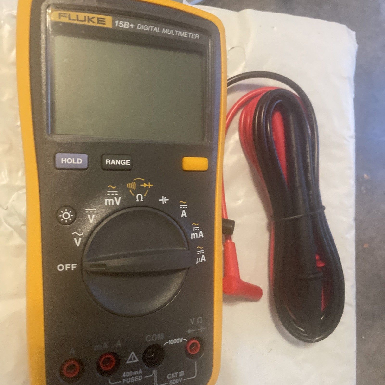 Fluke 15 B 1000 V 600 Cat III デジタルマルチメーター OK