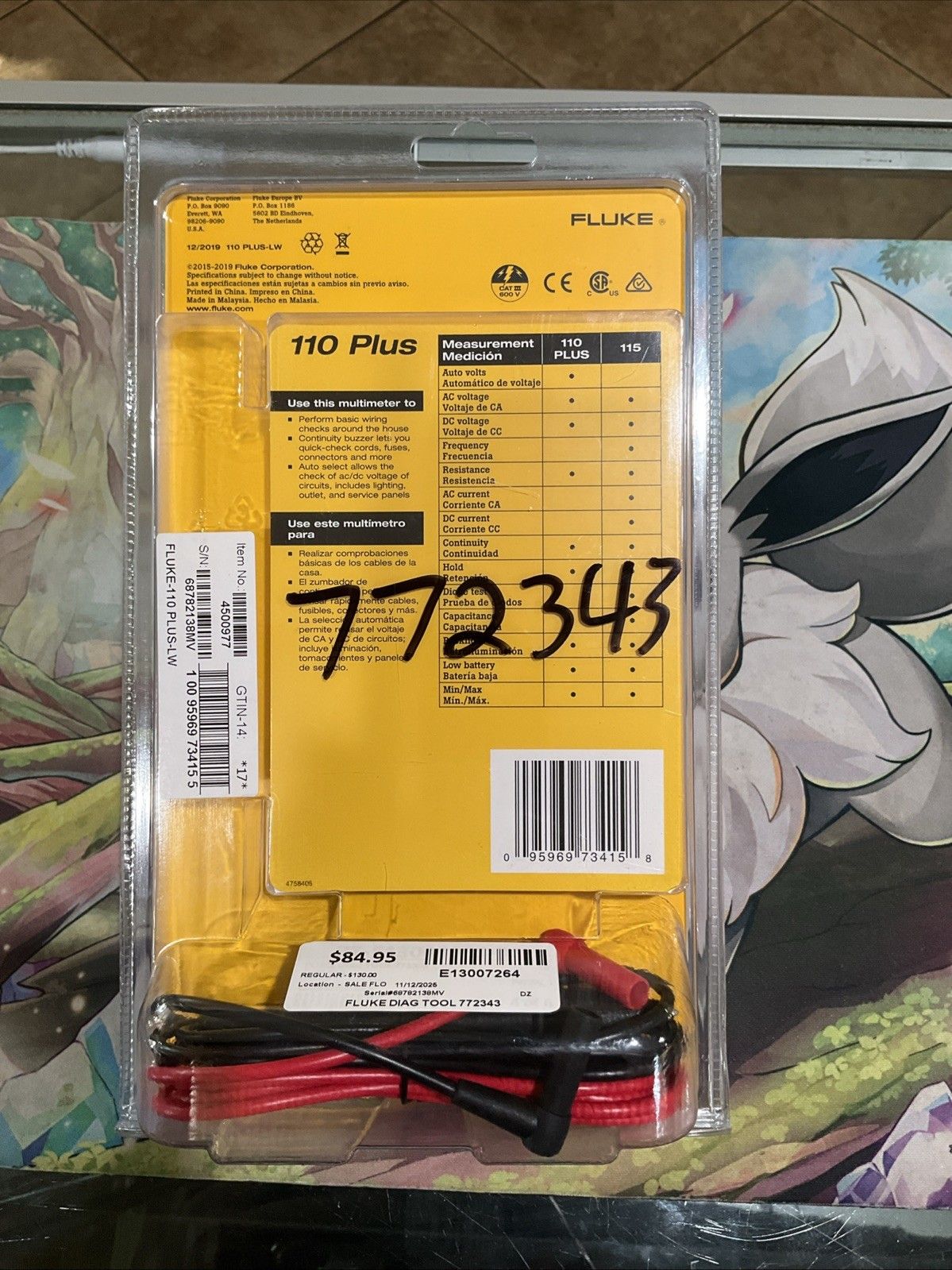 Fluke 110 Pl エッセンシャル マルチメーター 真の実効値マルチメーター