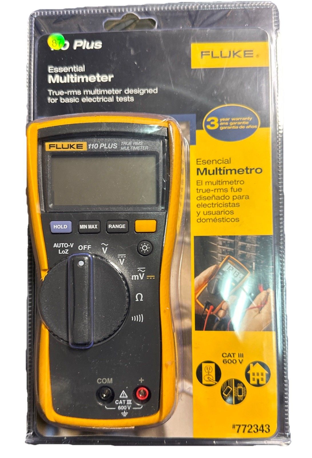 Fluke エッセンシャル マルチメーター 真の実効値デジタルマルチメーター 110 Pl LW 772343
