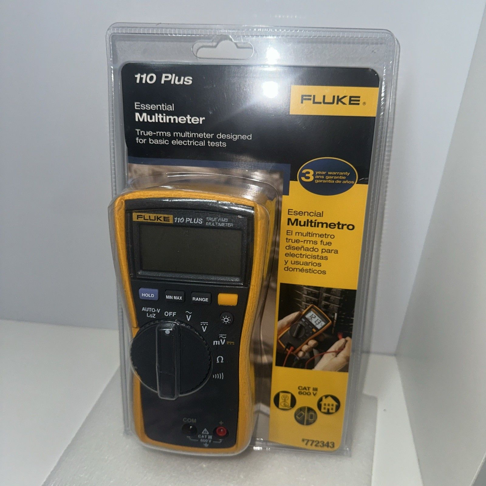 Fluke 110 Pl エッセンシャル マルチメーター 真の実効値マルチメーター - 772343