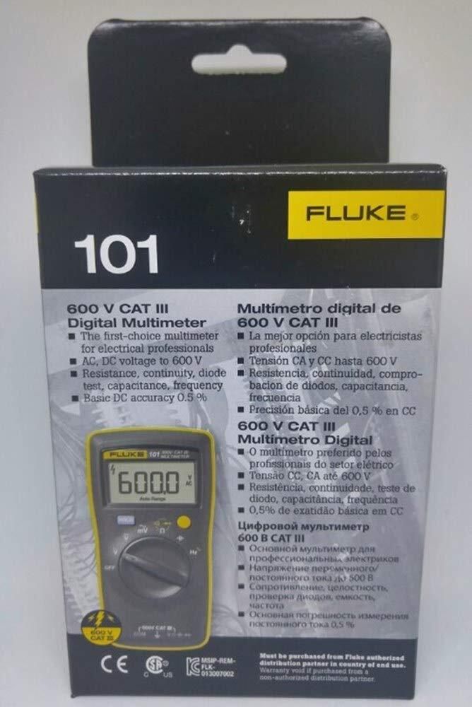 Fluke 101 ベーシックデジタルマルチメーター ポケットポータブルメーター 試験