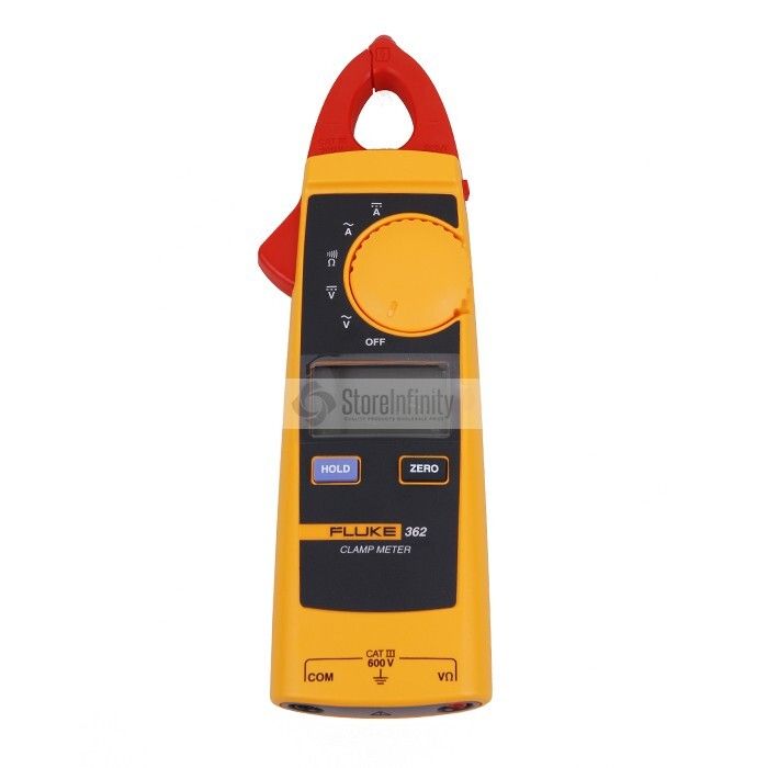 Fluke 362 ハンドヘルド デジタル クランプメーター AC|DC 電流 電圧 200 A 600 V 18 mm ジョー