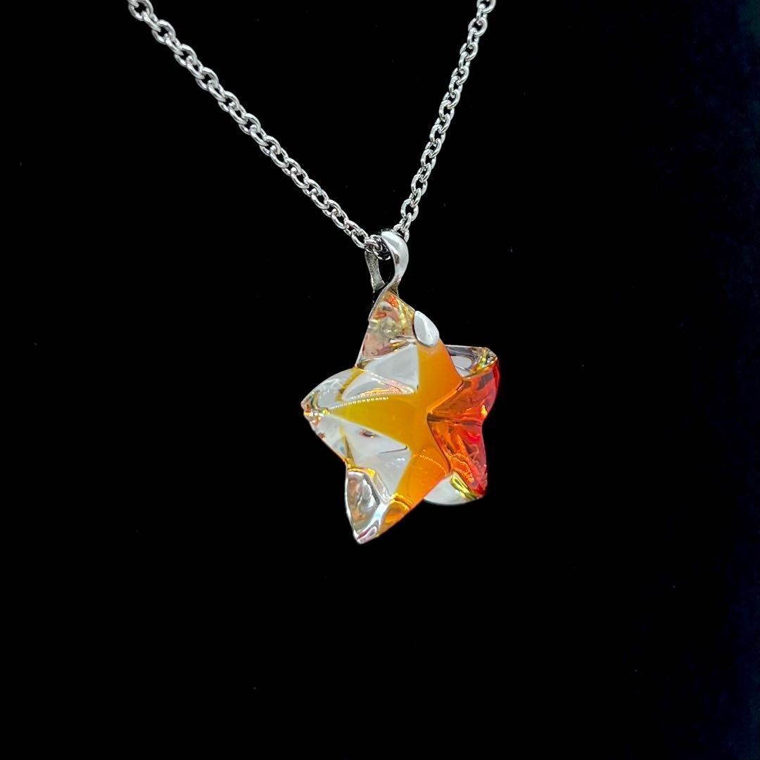 希少☆Baccarat バカラ スターレット ネックレス クリスタル シルバー