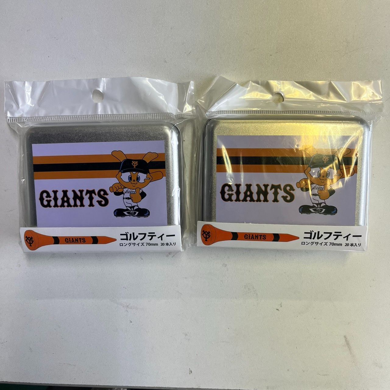 読売ジャイアンツ GIANTS ゴルフティー 缶ケース付き ロング70 mm 20本入り セット 正規ライセンス品