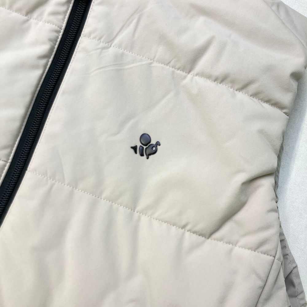 サイズ：L 8YARDS ハチヤーズ フード付き 中綿ベスト ベージュ系