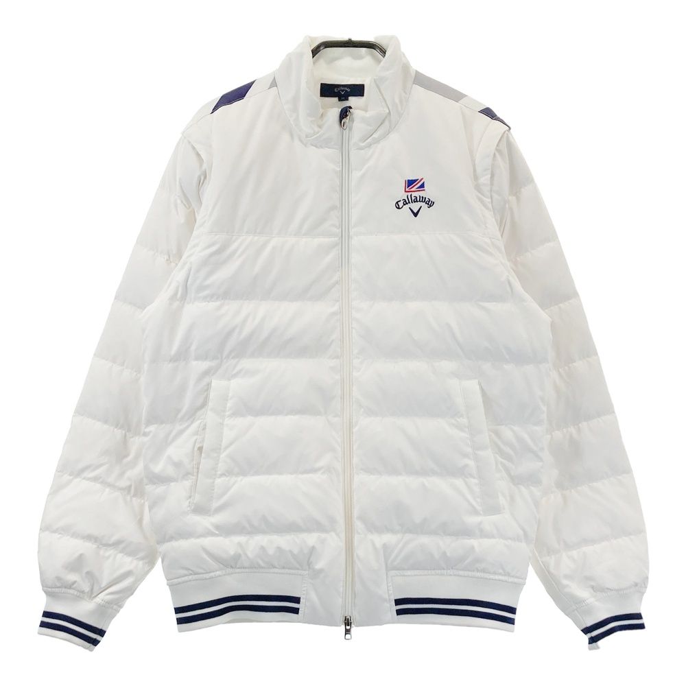 サイズ：M CALLAWAY キャロウェイ 2WAY ダウンジャケット ホワイト系