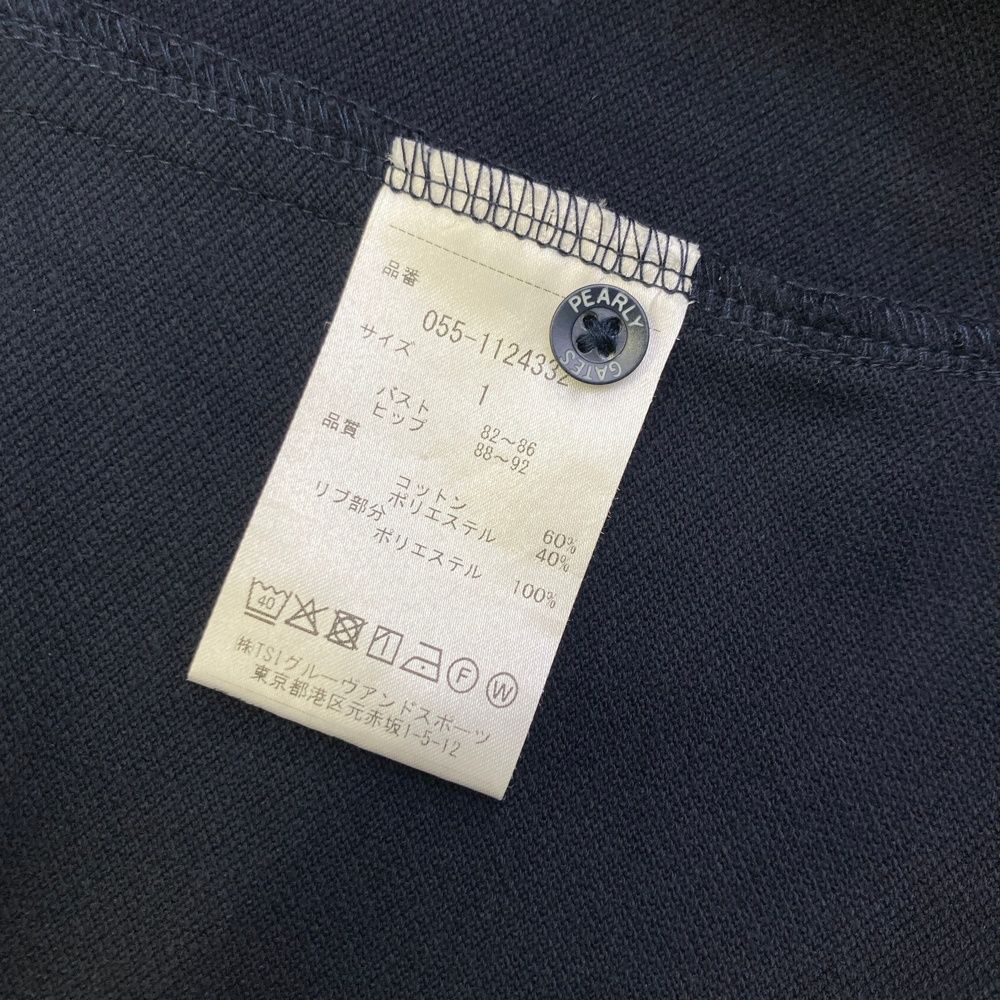 サイズ：1 PEARLY GATES パーリーゲイツ 半袖ワンピース ネイビー系