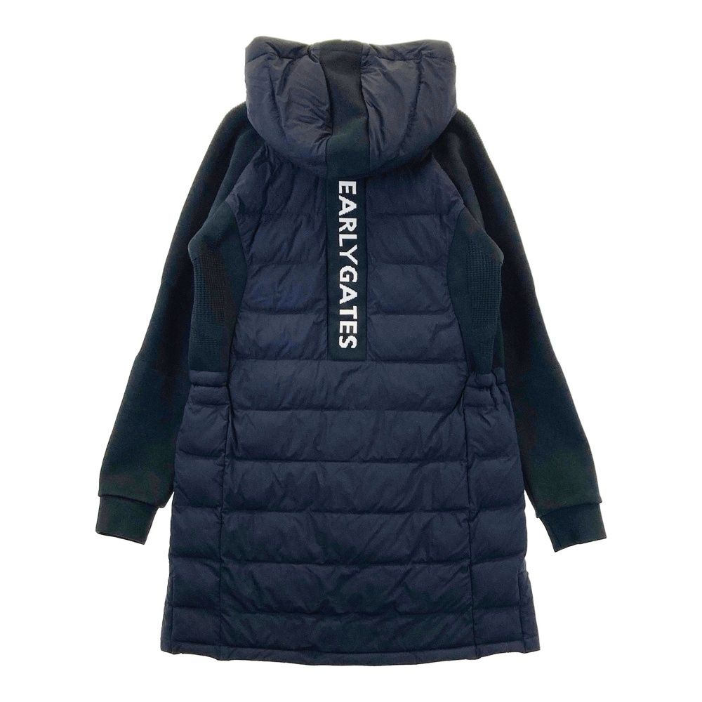 サイズ 1 PEARLY GATES パーリーゲイツ ロング 中綿切替 ジャケット ネイビー系 ゴルフウェア レディース ストスト