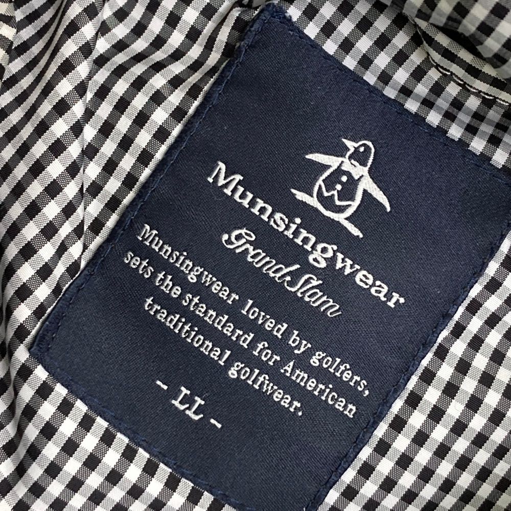 新品LL マンシングウェア ダウンスジャケット サイズ：LL MUNSING WEAR マンシングウェア 2WAY 長袖ダウンジャケット