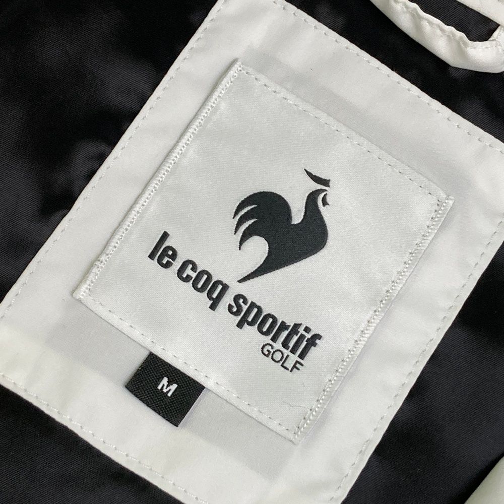 サイズ：M LE COQ GOLF ルコックゴルフ 2WAY中綿ジャケット ホワイト系