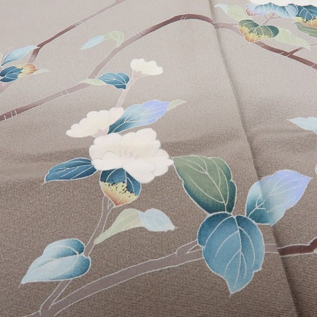 六花-RIKKA- 新品 正絹 百貫達雄落款 手描き友禅 仕付け糸付