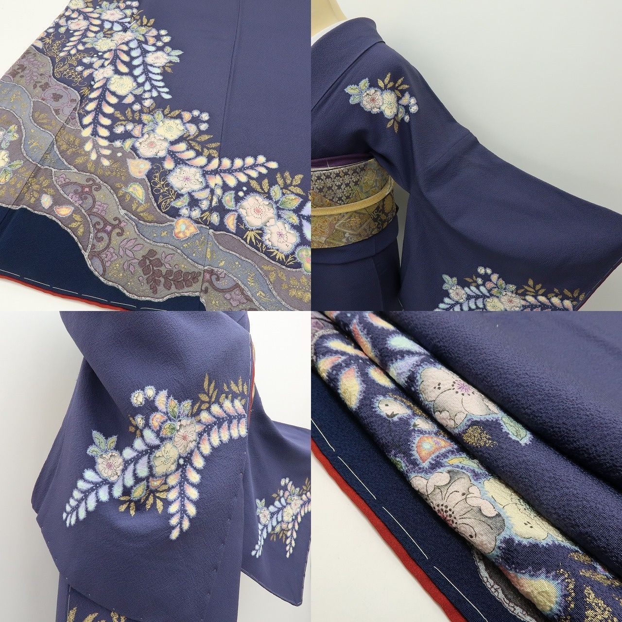 六花-RIKKA- 美品 正絹 やまと誂製 翠山工房 桐屋の辻が花❀淡い夢を