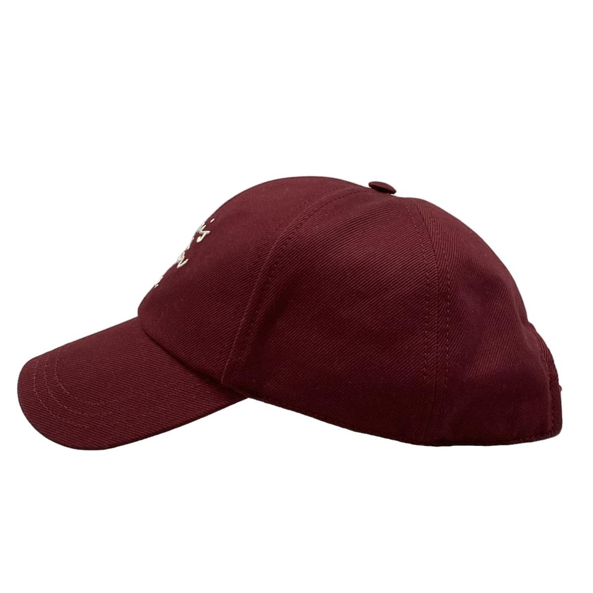 LOUIS VUITTON ルイヴィトン キャップ LV スクリプト M 5188 L ボルドー 刺繍 コットン