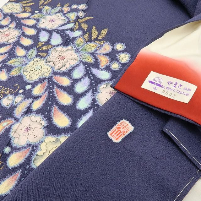 六花-RIKKA- 美品 正絹 やまと誂製 翠山工房 桐屋の辻が花❀淡い夢を