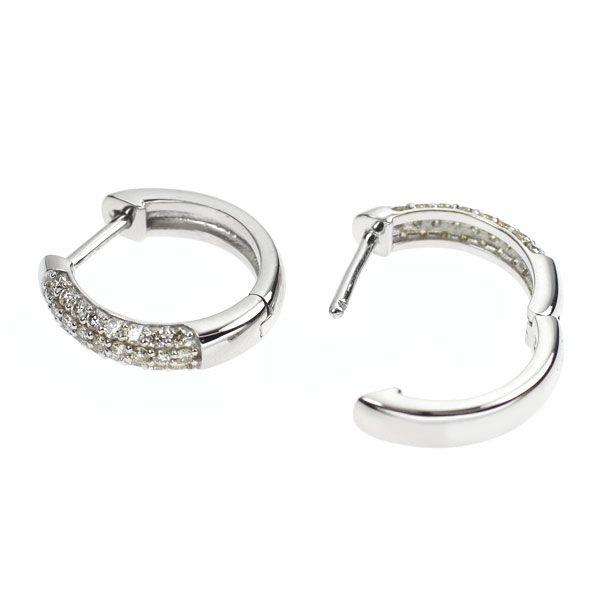 【新品】Pt900ダイヤモンド0.30ct中折れピアス Pt900 ダイヤモンド フープ ピアス 0.30ct - メルカリ