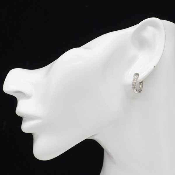 Pt900 ダイヤモンド フープ ピアス 0.30ct - メルカリ