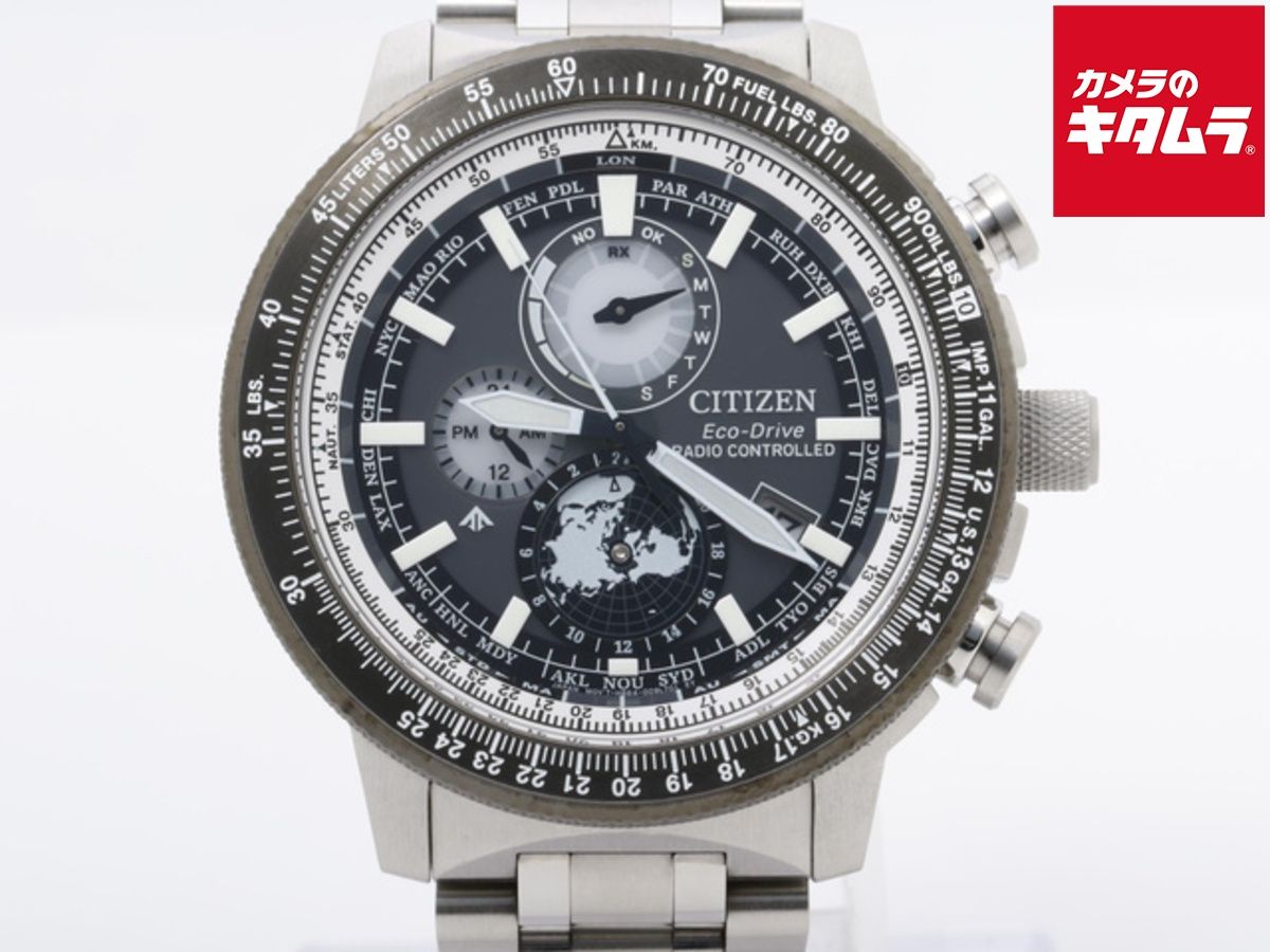 並品 シチズン プロマスター スカイ ブラック BY 3006-53 H|H 864-006 M 001 ステンレススティール