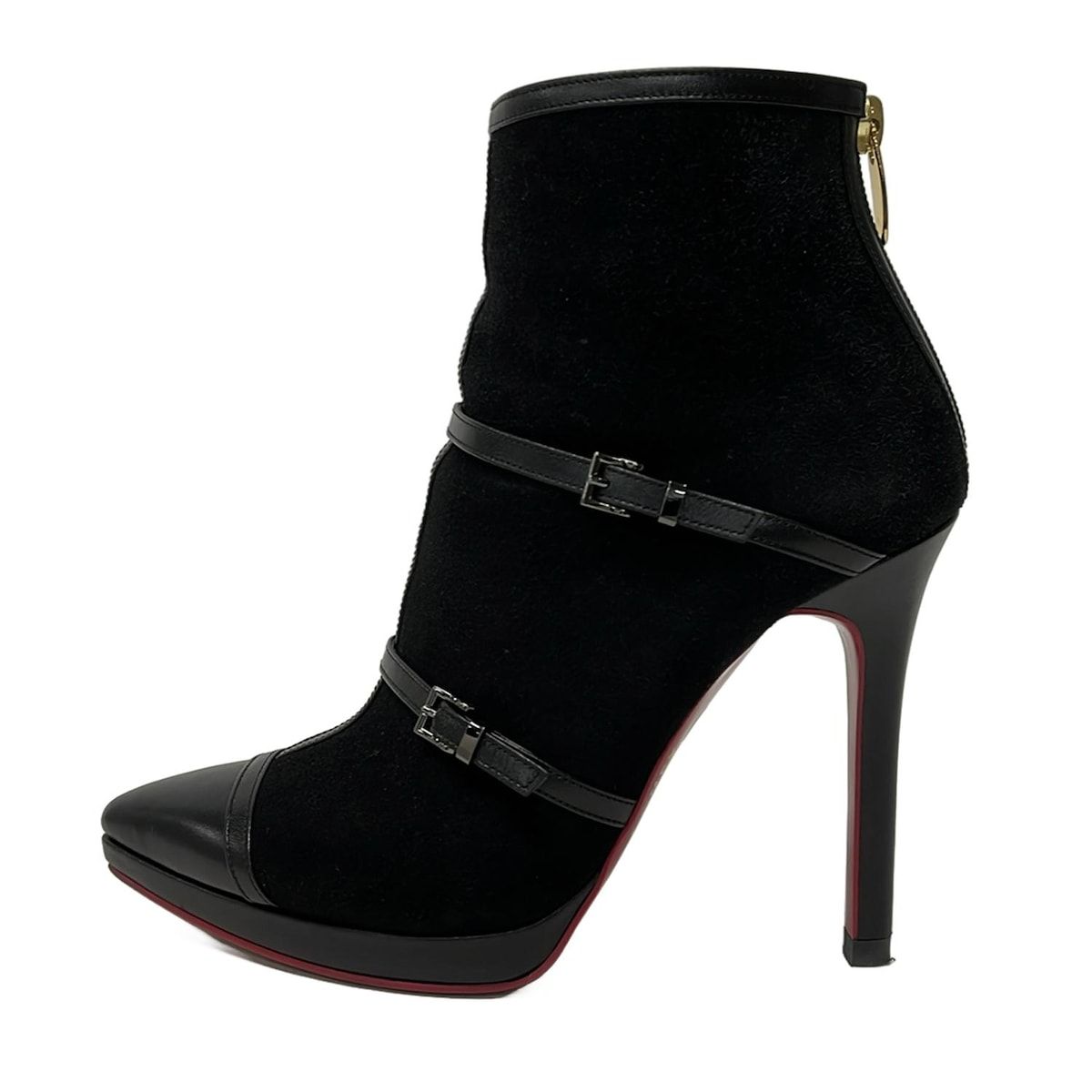 COMEX コメックス ショートブーツ M レディース 黒 レザー